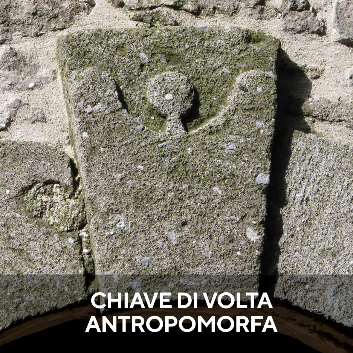 chiave di volta antropomorfa patrica frosinone